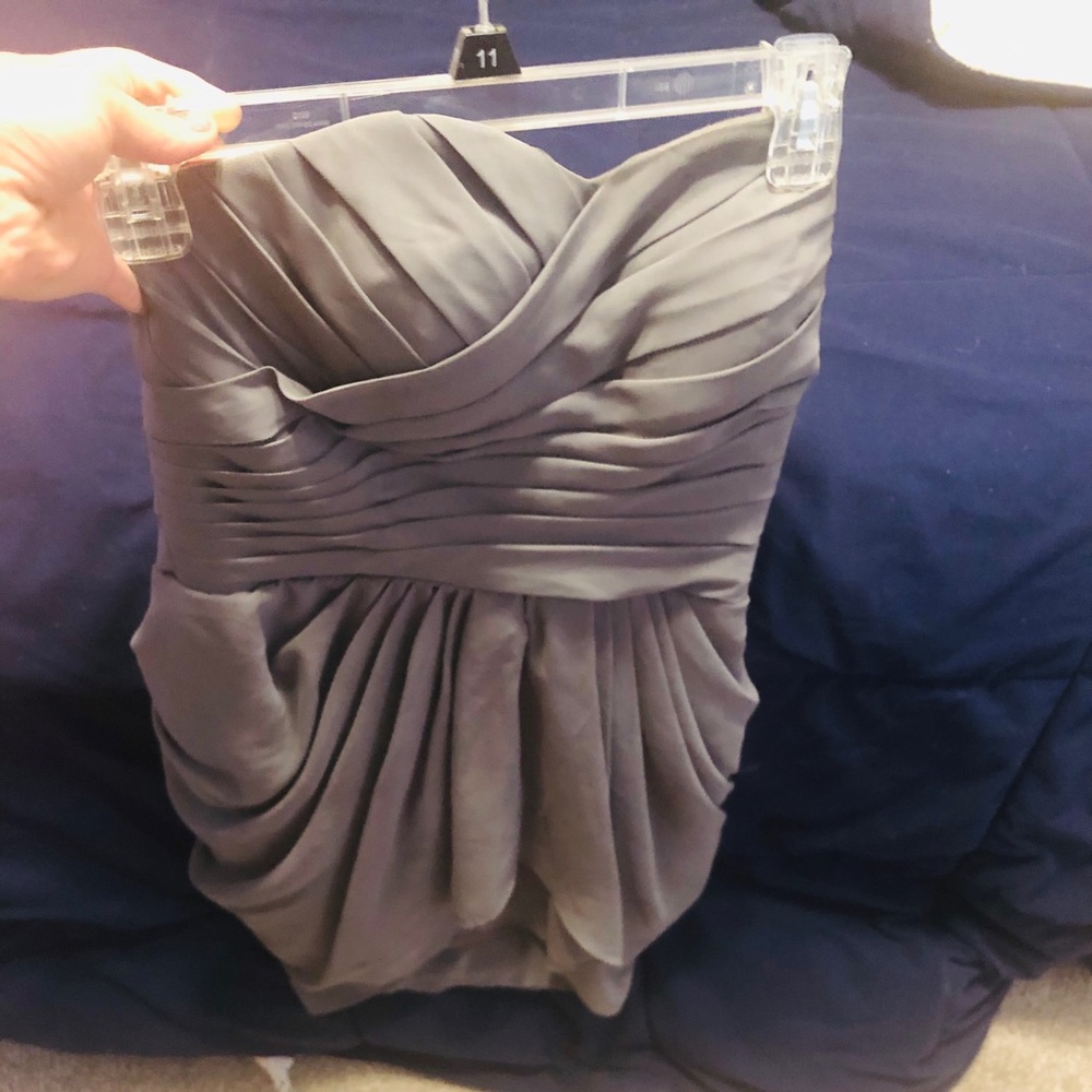 Grey bridesmaid dress